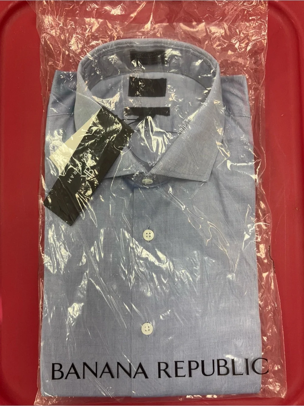 Banana Republic Men’s Light Blue Dress Shirt Grant Fit